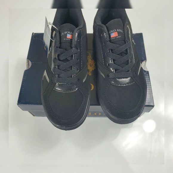 us polo assn lion black nb/mono/charco shoes - Picture 1 of 6